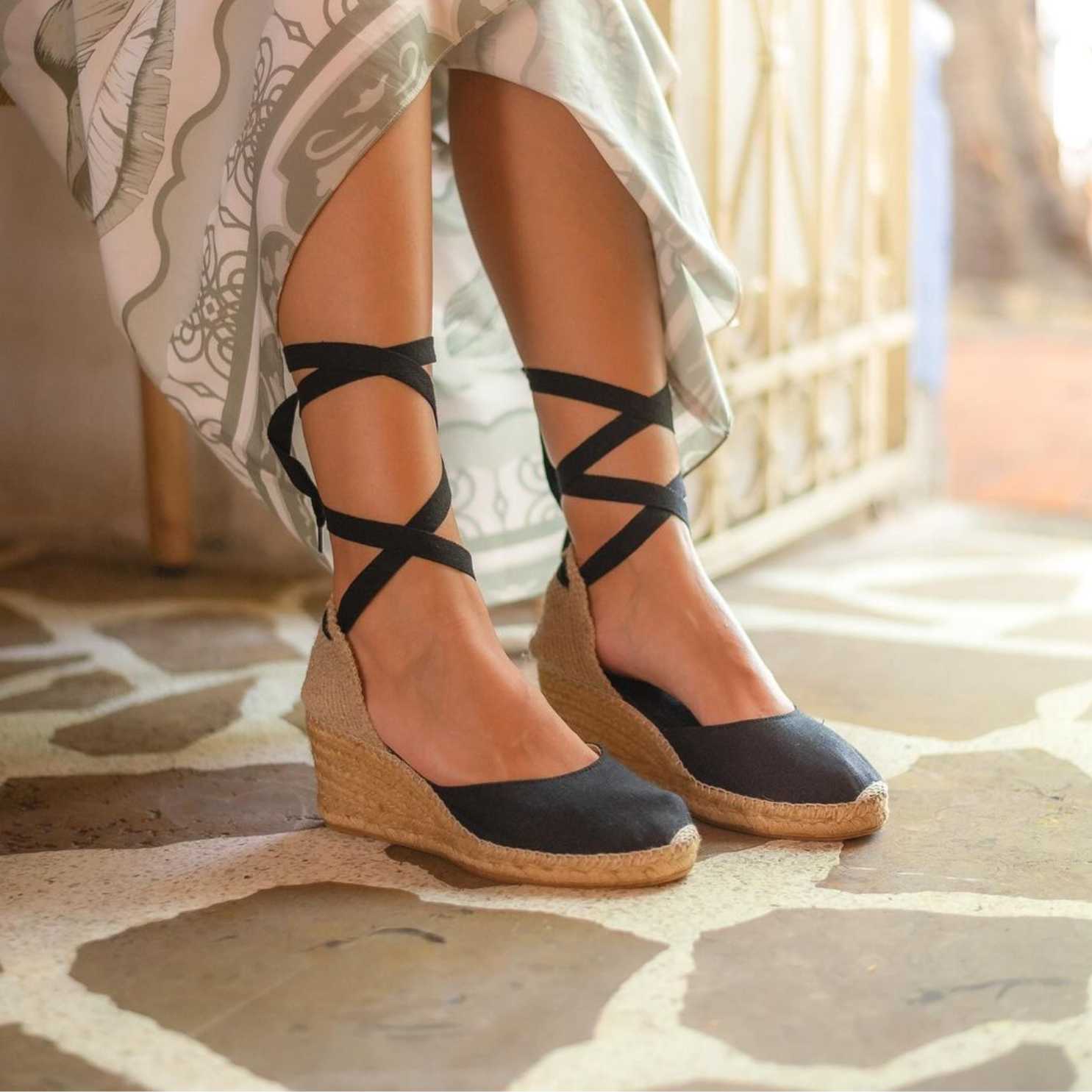 Women's Comfortable Linen Wedge Espadrille Sandals - Breathable High Heel Summer Shoes for Beach, Wedding & Casual Outings