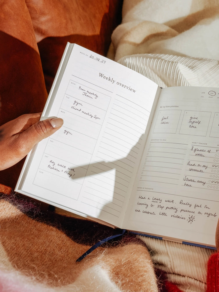 Undated Daily Planner Notebook - Premium Paper for Productivity & Organization | Perfect for Work, School & Personal Goal Setting