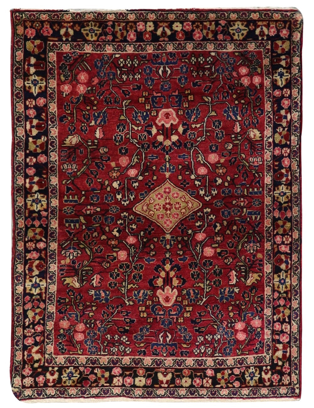 Antique Sarouk Handwoven Traditional Persian Rug - J69305 - Perfect for Living Room, Bedroom & Home Decor