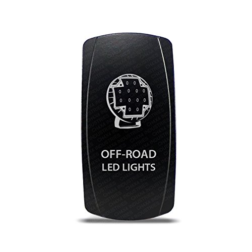 CH4x4 Rocker Switch for Off-Road LED Lights - Blue LED for Jeeps & Trucks