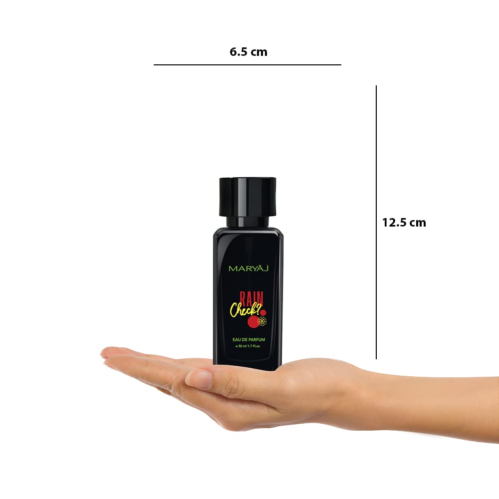 Maryaj Rain Check EDP 50ML Perfume for Men - Long-Lasting Fragrance, Luxury Cologne Gift Set - Perfect for Daily Wear, Date Night & Special Occasions