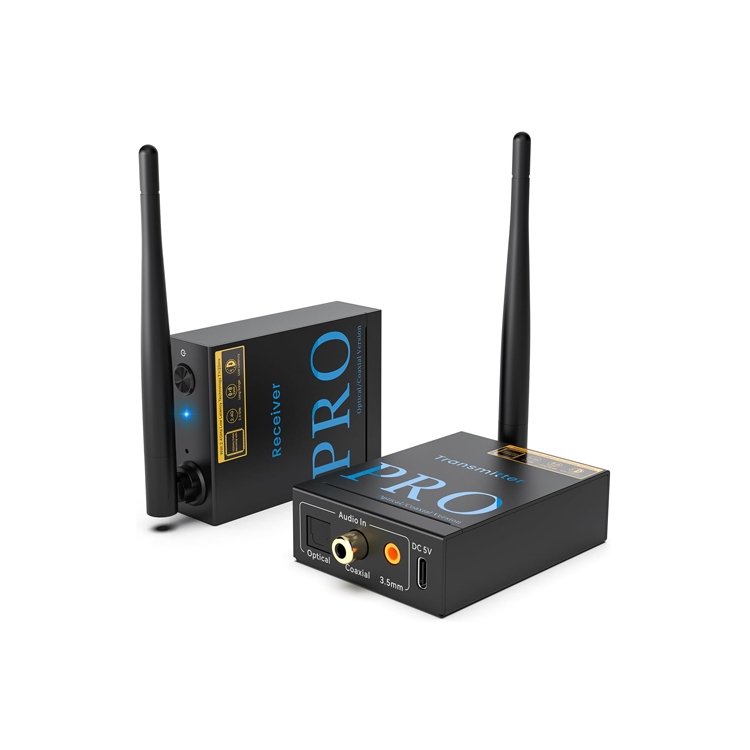 1Mii RT5066 PRO Wireless Audio Transmitter & Receiver - Hi-Res 192kHz/24bit Bluetooth Adapter for TV, PC, Home Theater System | Perfect for Streaming, Gaming & Music Listening