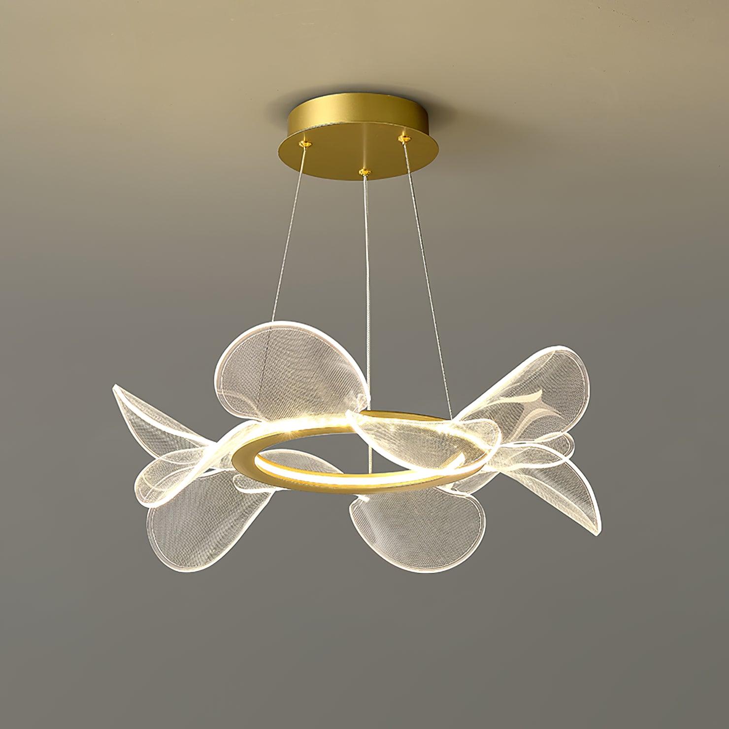 Bain Flying Flowers Chandelier - Elegant Crystal Ceiling Light Fixture for Dining Room, Living Room & Bedroom Decor | Perfect for Home, Wedding & Event Lighting