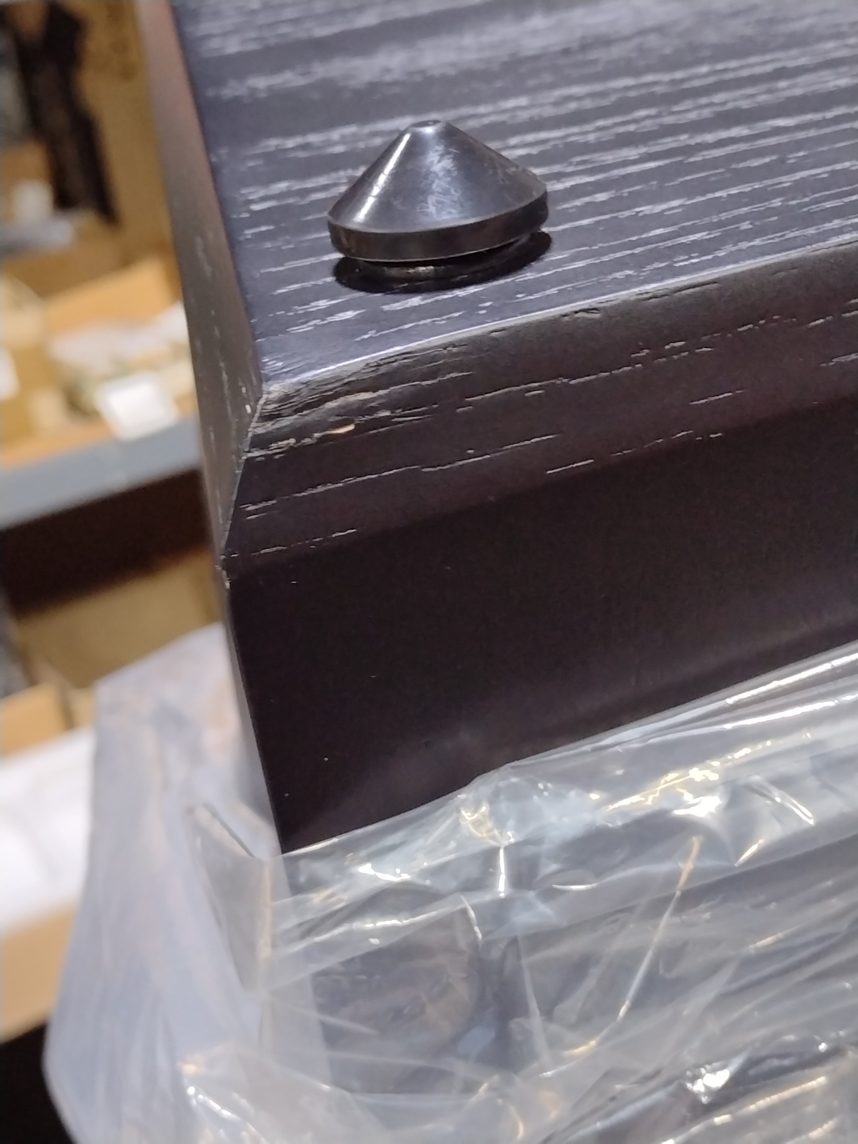 Ultra Tower Fan - Black Oak Finish with Outlet - Model 1138 | High Velocity Cooling for Large Rooms, Offices & Living Spaces
