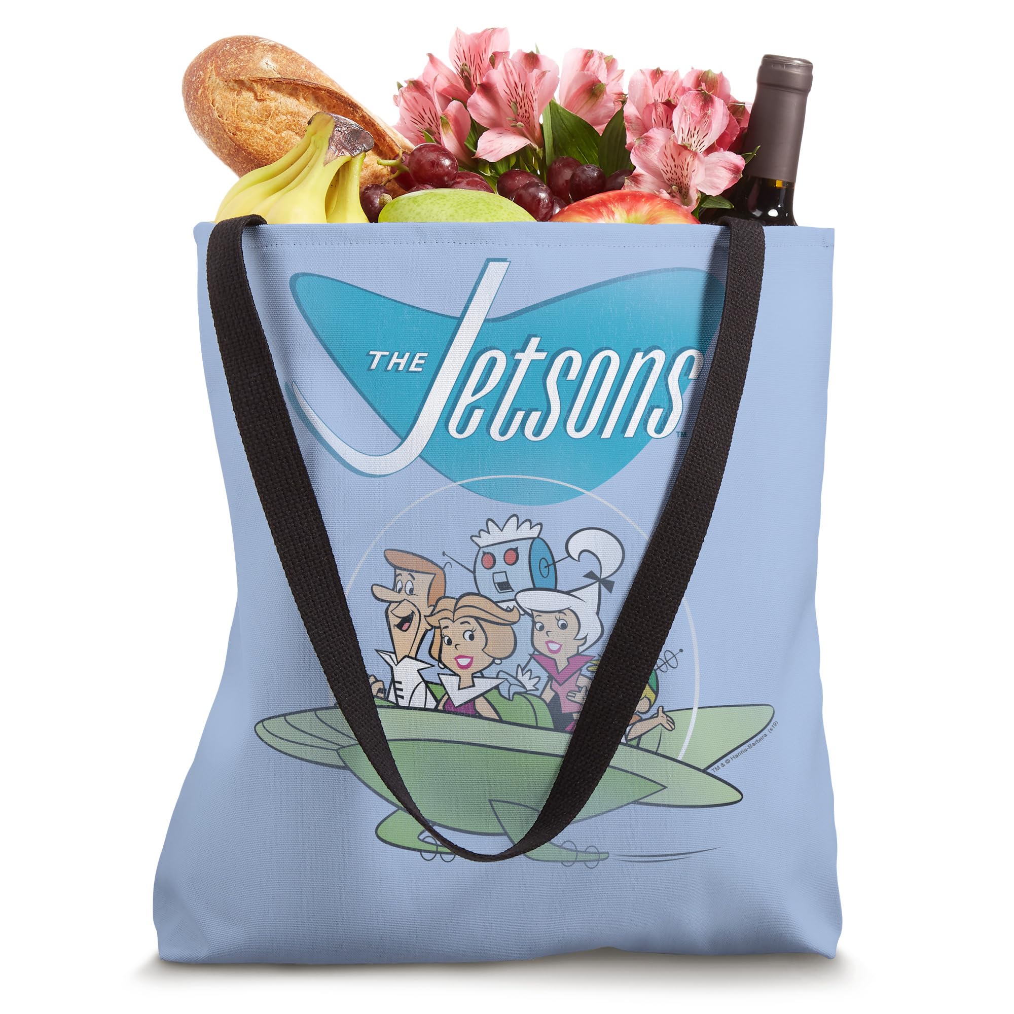 The Jetsons Cartoon Inspired Tote Bag - Durable & Stylish Eco-Friendly Shopping Bag for Groceries, Beach, Work & Travel
