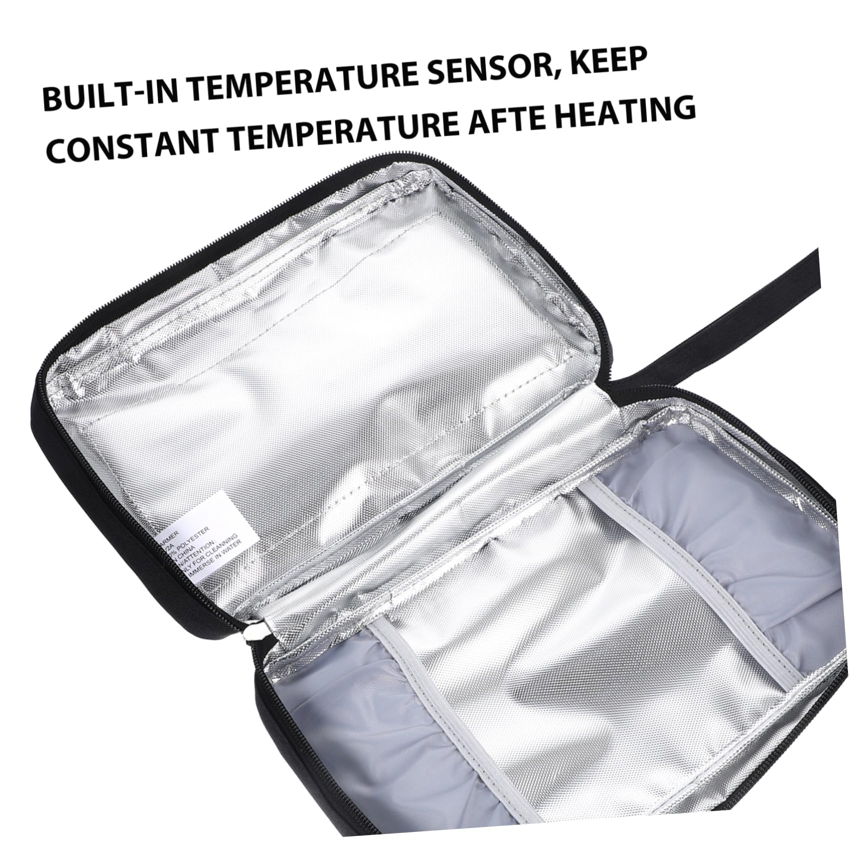 ERINOGO Portable Baby Wipe Warmer & Dispenser - Heated Wet Wipes Container for Diaper Changing, Travel, Nursery & On-The-Go (25.5x16cm, Black) | Perfect for Home, Daycare & Outdoor Use