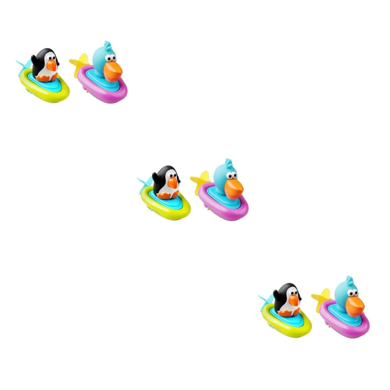 Totority 6-Piece Wind-Up Bath Toys Set for Kids - Fun Bathtub & Pool Floating Toys for Toddlers & Children - Perfect for Bath Time, Sensory Play & Water Activities