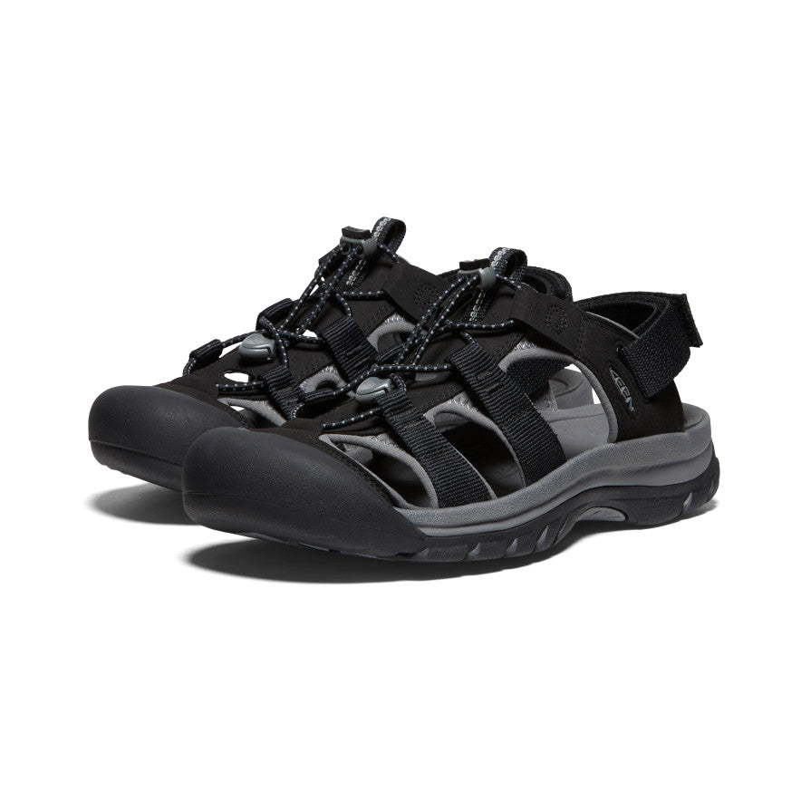 Men's Rapids H2 Sandal - Waterproof Hiking Sandals for Men, Lightweight & Durable Outdoor Adventure Footwear (Black/Steel Grey) - Perfect for Camping, Beach, and Trail Walking