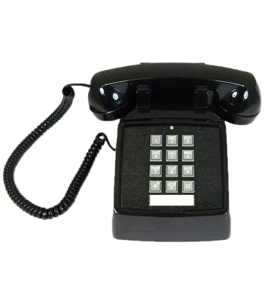 Cortelco 250000-VBA-20M Black Volume Control Desk Telephone for Office, Home, and Business Use