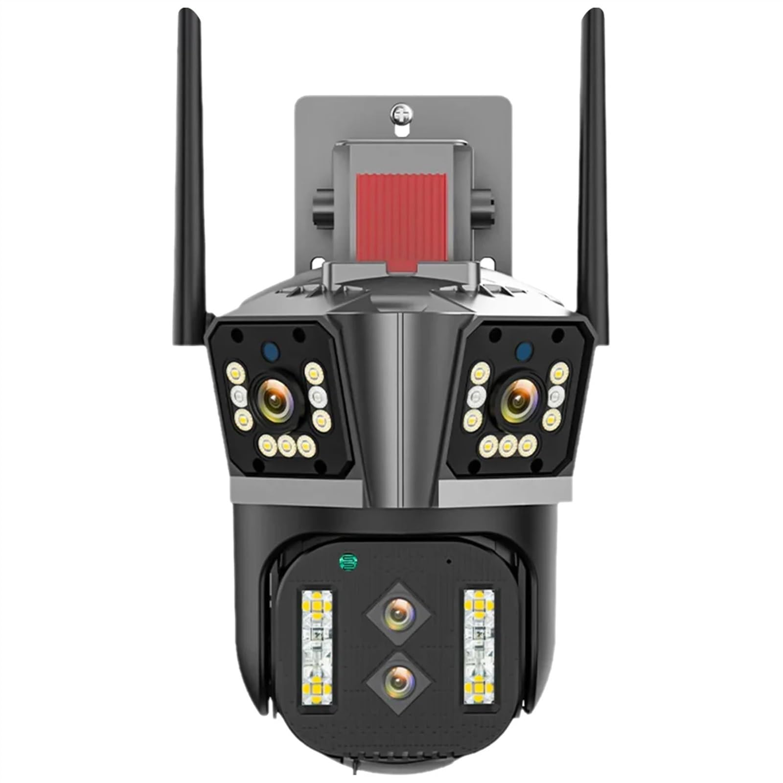 12MP 8K Outdoor PTZ Security Camera with Triple Lens, Dual Screens & 10X Zoom | Auto Human Tracking, Waterproof CCTV for Home & Business Surveillance | Ideal for Driveway, Backyard & Perimeter Monitoring (6K 16MP No SD Card Required)