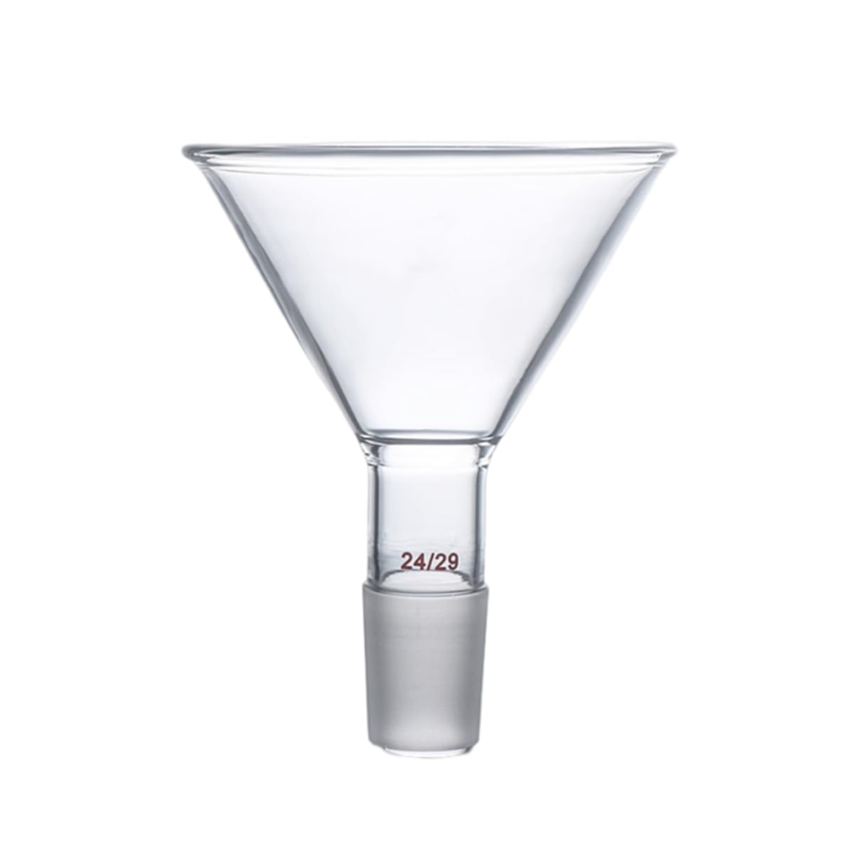 100mm Glass Powder Funnel with 24/29 Joint, 100ml Lab Glassware for Chemistry Experiments & Scientific Research
