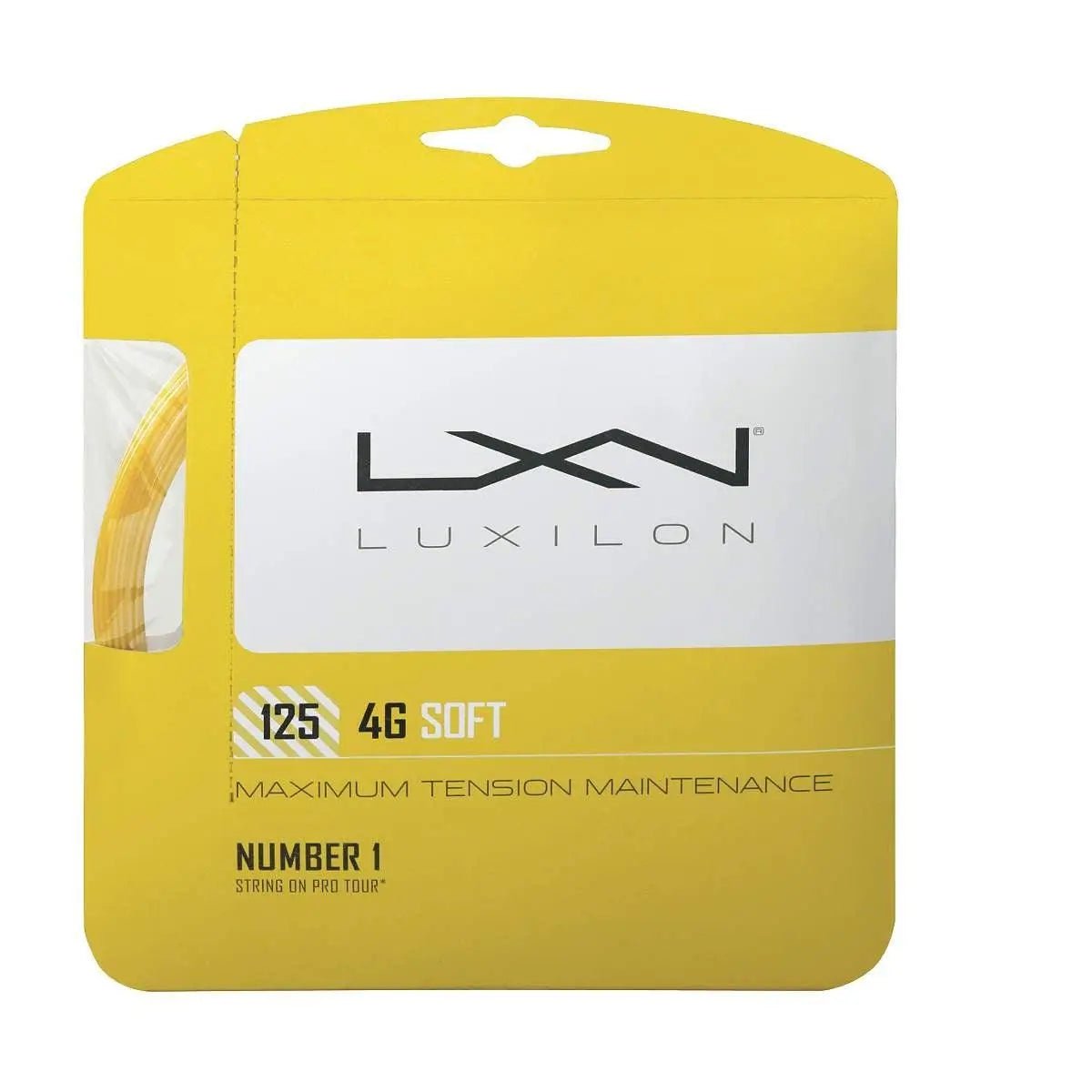 Luxilon 4G Soft 125 Tennis String Set - Premium Polyester Tennis Strings for Control & Comfort | Perfect for Competitive Play & Training Sessions