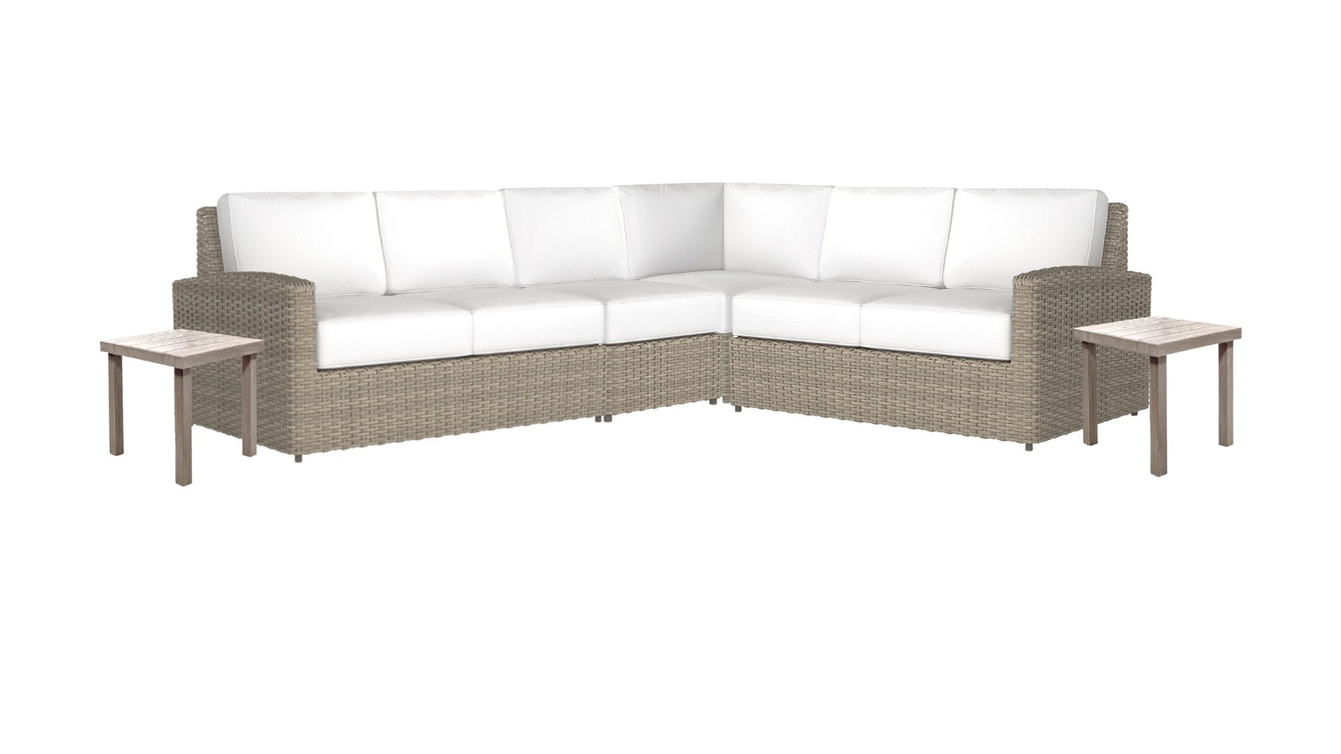 Phisco Biscayne 4-Piece Outdoor Sectional Sofa Set - Water-Resistant Patio Furniture for Backyard, Poolside & Garden Relaxation