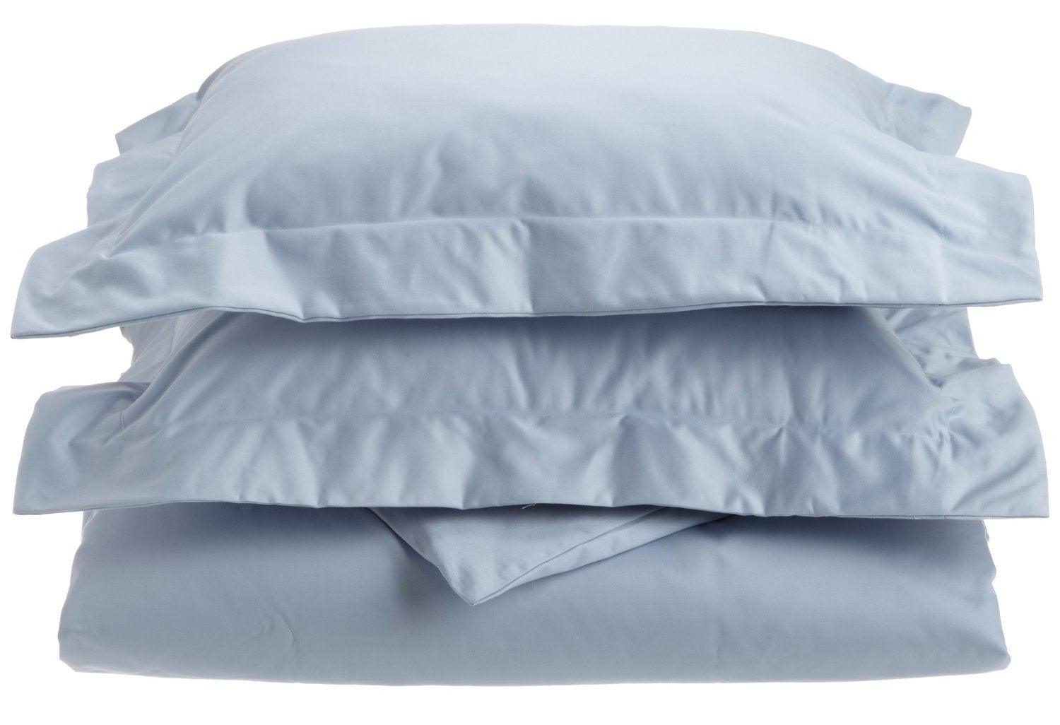 Luxury 1000 Thread Count Cotton Rich Solid Duvet Cover Set - King Size Bedding for Ultimate Comfort & Softness - Perfect for Master Bedrooms, Guest Rooms & Hotels