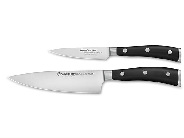 Wusthof Classic Ikon 2-Piece Prep Knife Set - Professional Chef Knives for Chopping, Slicing & Dicing - Perfect for Home Kitchens & Culinary Enthusiasts