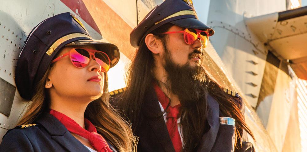 Goodr Mach G CAPTAIN BLUNT'S RED EYE Sunglasses - Polarized UV Protection for Running, Cycling & Outdoor Activities