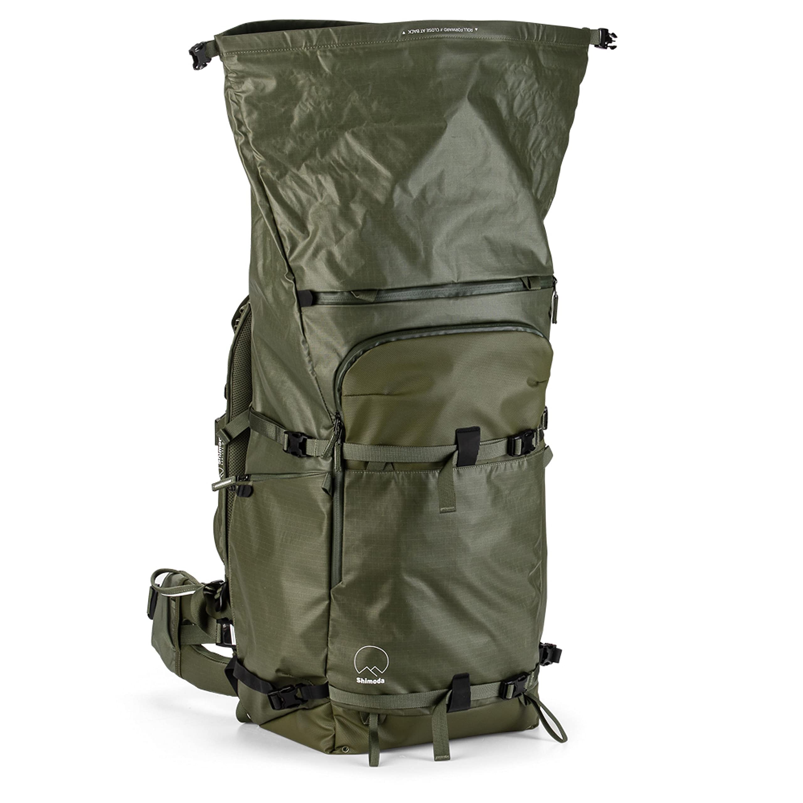 Shimoda Action X70 Waterproof Camera Backpack - Modular Core Unit with Removable Inserts (Sold Separately) - Army Green (520-108) - Perfect for Outdoor Photography, Hiking & Travel Adventures