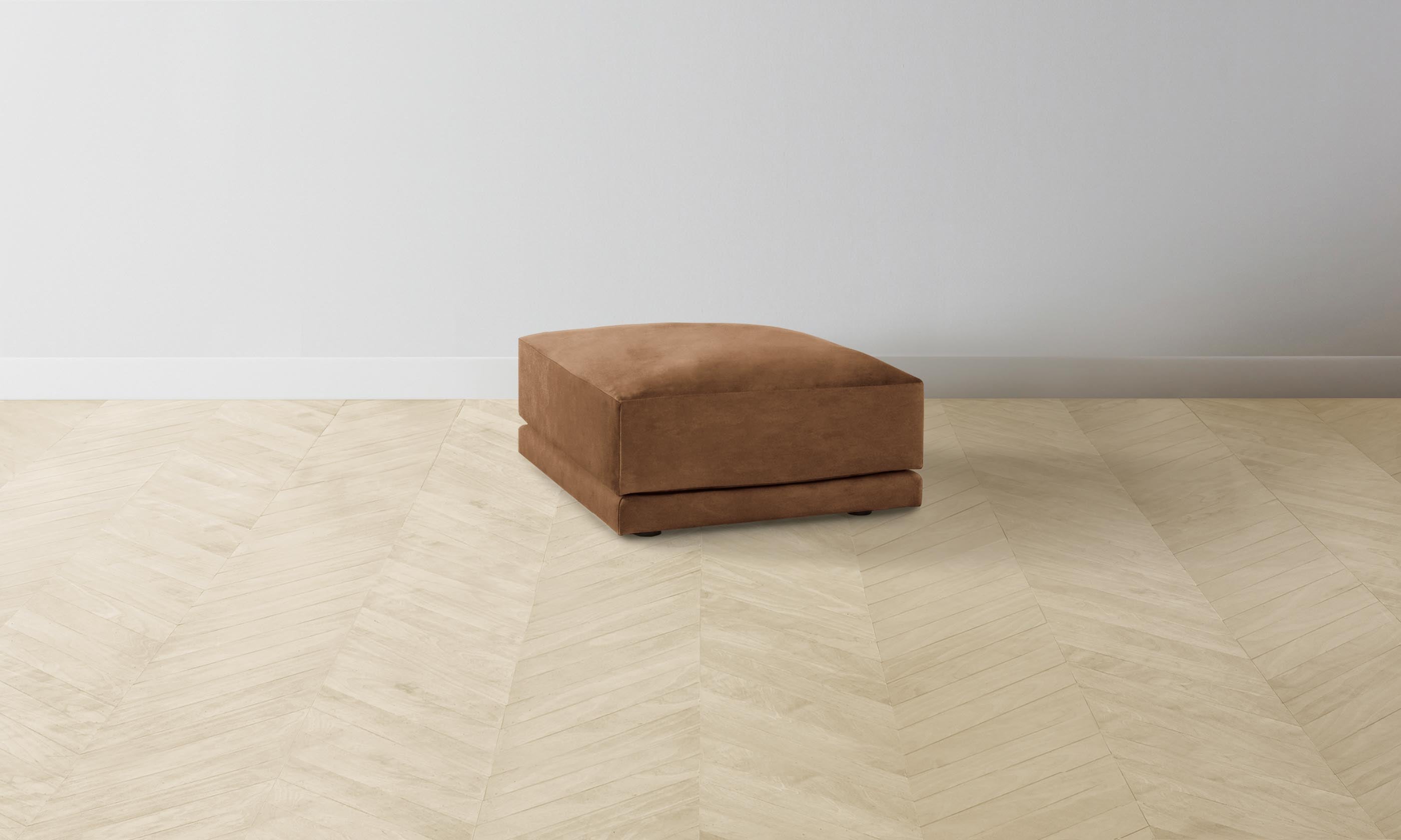 The Jones Ottoman - Performance Velvet Cider Upholstered Storage Bench with Tufted Seat | Modern Living Room, Bedroom & Entryway Furniture for Home Decor