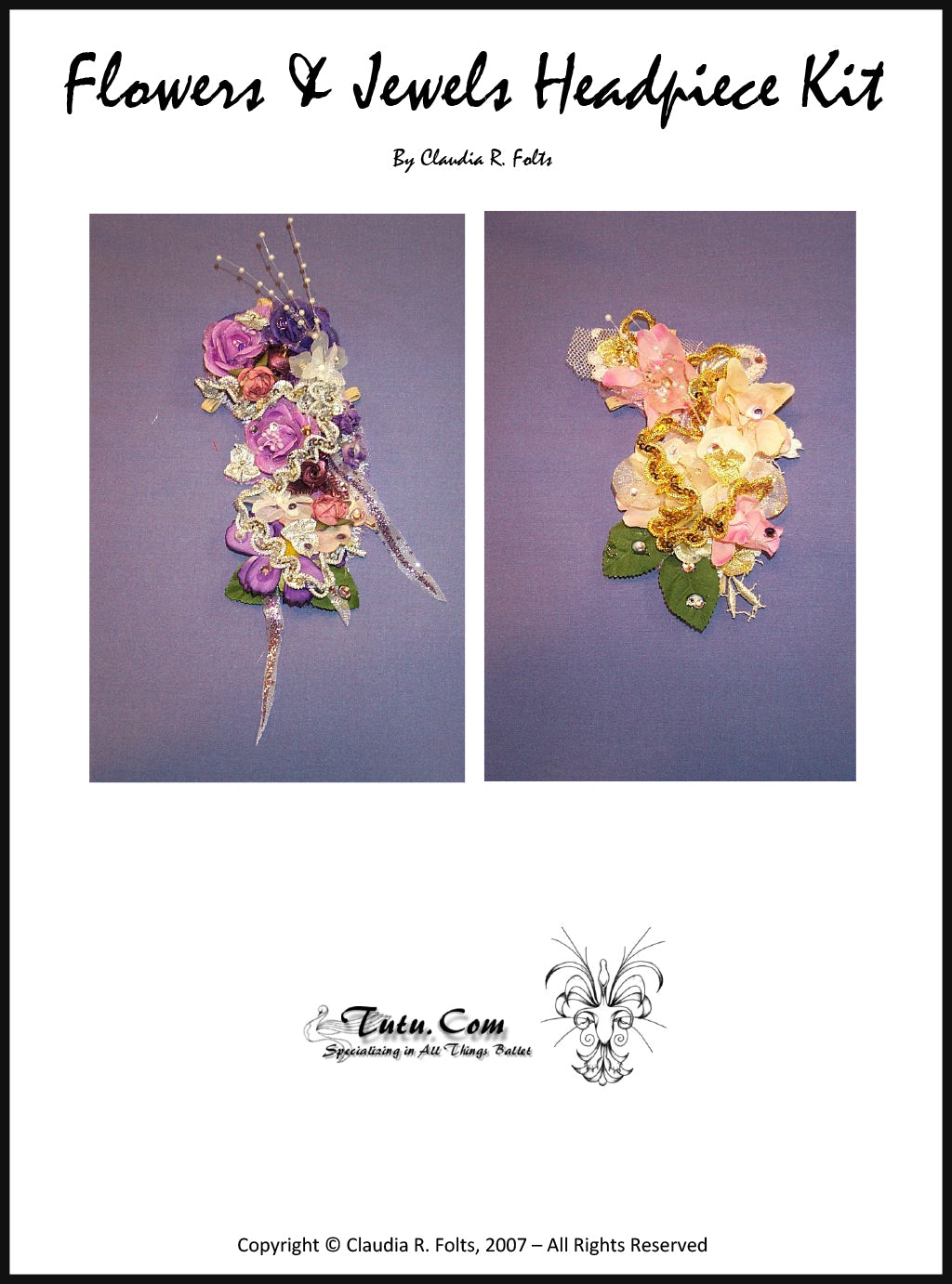 Floral and Jeweled Headpiece for Women - Elegant Hair Accessories for Weddings, Parties & Special Occasions