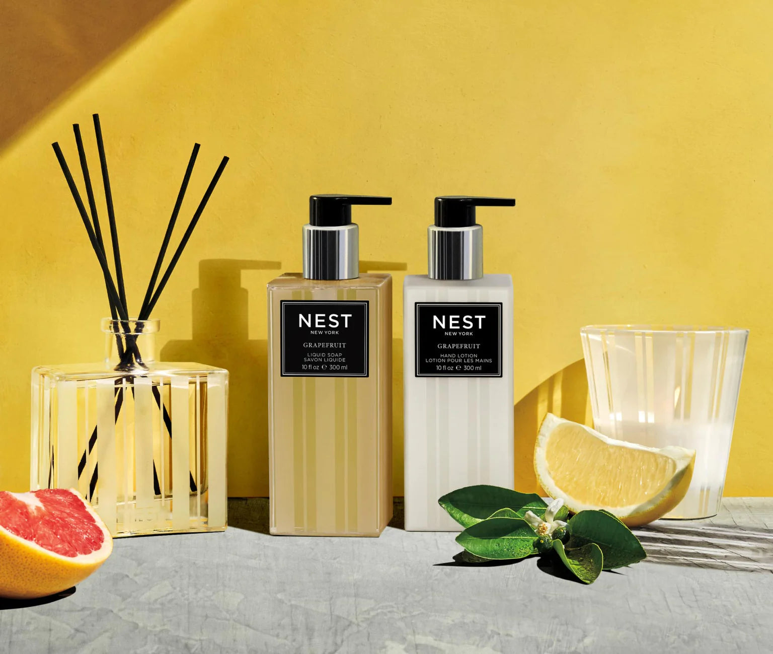 Nest Grapefruit Hand Lotion - Moisturizing & Nourishing Citrus Scented Cream for Dry Skin - Perfect for Home, Office & Travel Use