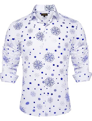 White/Blue Snowflake