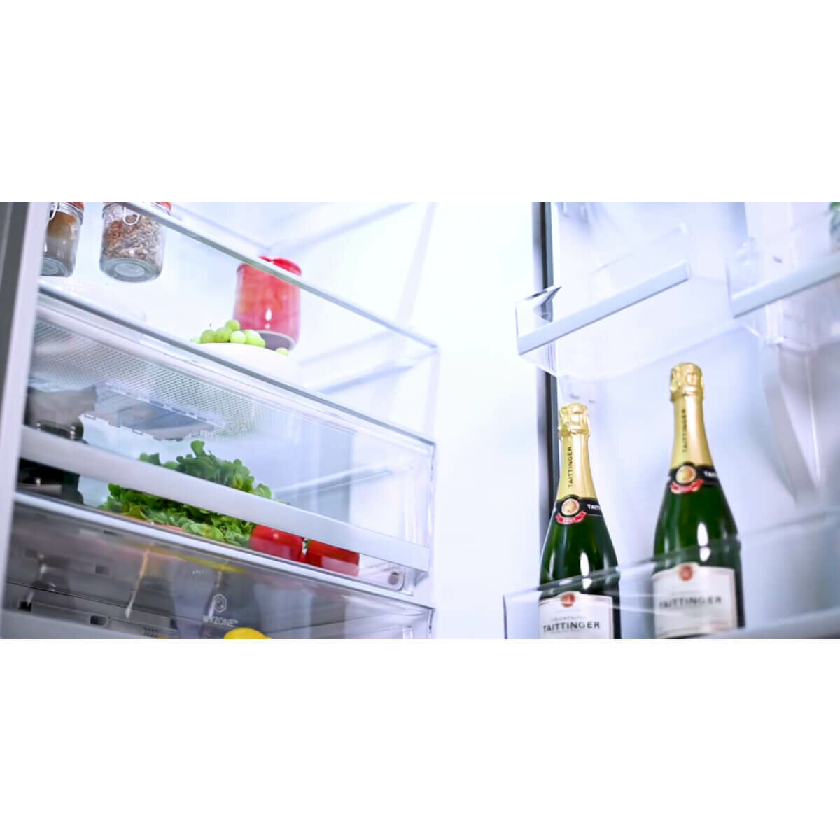 Haier 493L Bottom Mount Frost Free Refrigerator HRF520BS - Energy Efficient, Spacious Design for Modern Kitchens & Home Use (Ex Display)