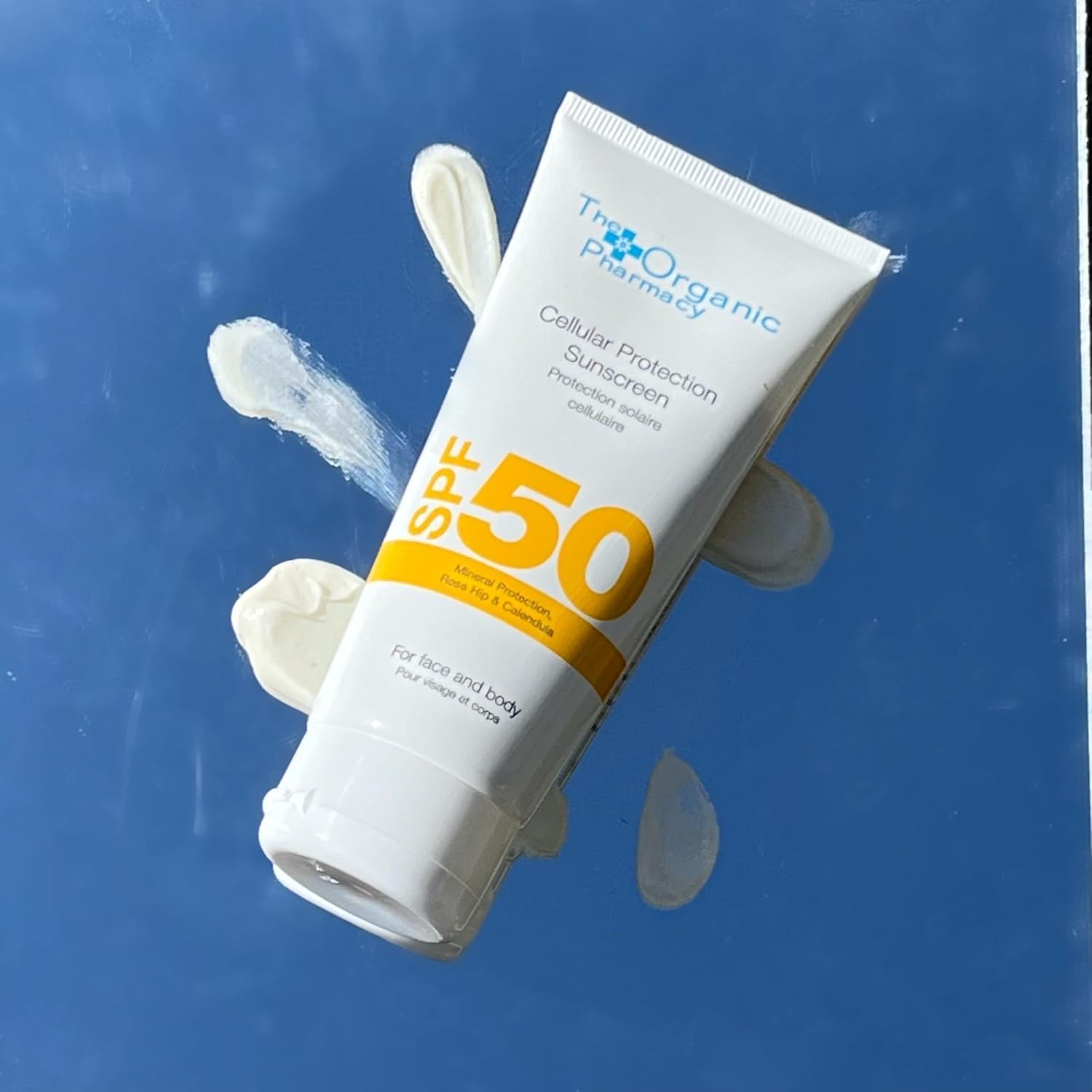 Organic Pharmacy SPF 50 Mineral Sunscreen for Face & Body - UVA/UVB Protection with Natural Antioxidants - Lightweight, Non-Greasy Formula - 3.4 oz - Perfect for Beach, Swimming & Outdoor Activities