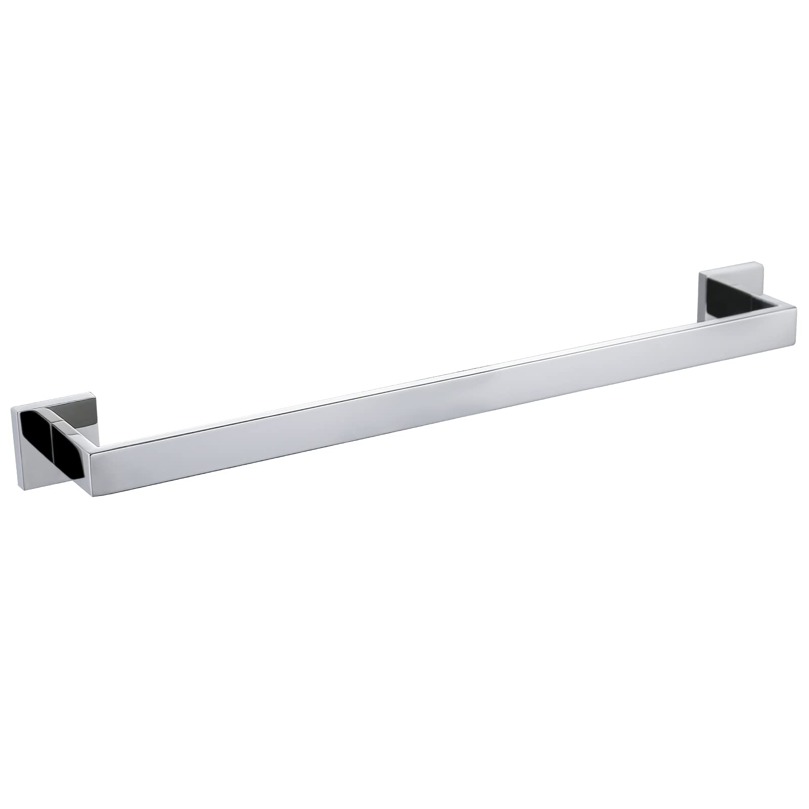 Premium 23.6 Inch Chrome Stainless Steel Towel Bar - Wall Mounted Bathroom Towel Rod for Bath Towels & Hand Towels - Perfect for Modern Bathrooms, Spa Retreats & Luxury Hotels
