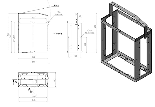 Lockable HD Jerry Can Holder for Steel Jerry Cans - Secure Fuel & Water Storage for Camping, Off-Road & Emergency Preparedness