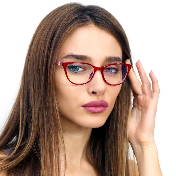 Juliet Prescription Red Glasses - Stylish & Comfortable Eyewear for Women | Perfect for Reading, Driving & Fashion Accessories