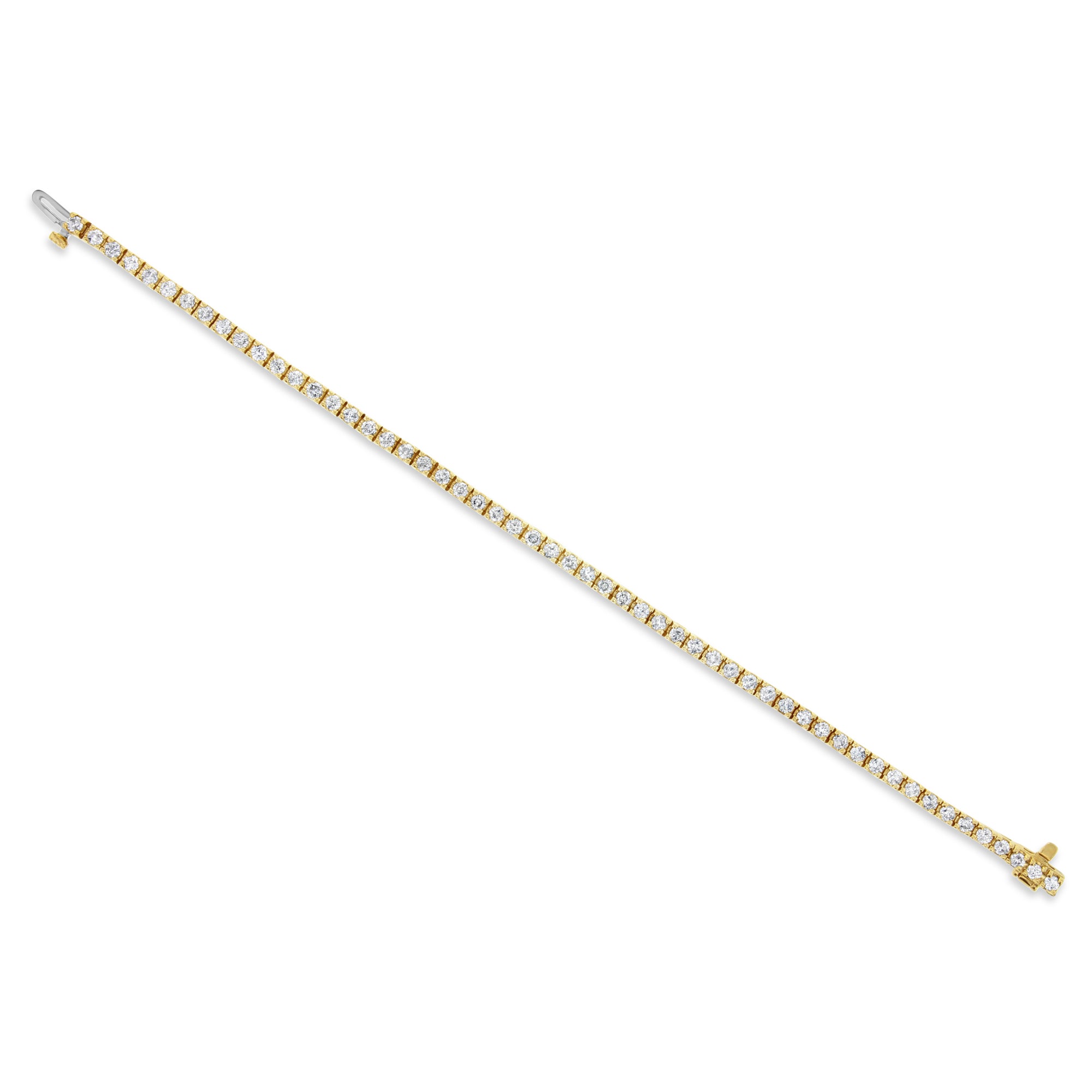 3 CT Diamond Tennis Bracelet 14k Yellow Gold - Elegant Jewelry for Women, Perfect for Weddings, Anniversaries & Special Occasions