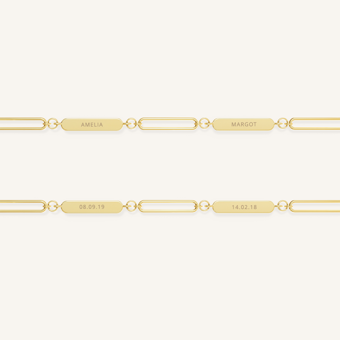 Elegant Etch Chain Necklace for Women - Dainty Gold & Silver Layering Necklace Jewelry - Perfect for Everyday Wear, Gift Giving & Special Occasions