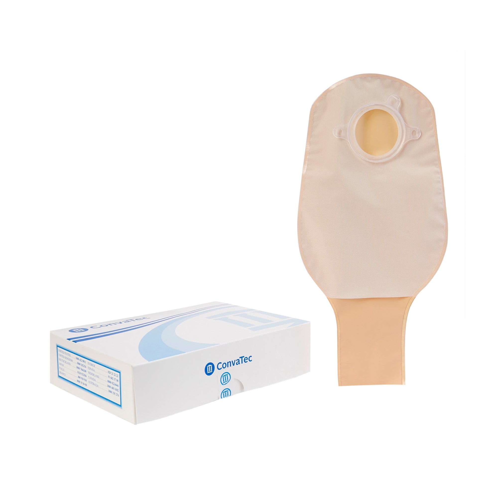 ConvaTec SUR FIT Natura Two Piece Drainable Ostomy Pouch - Moldable Flange (1 3/4