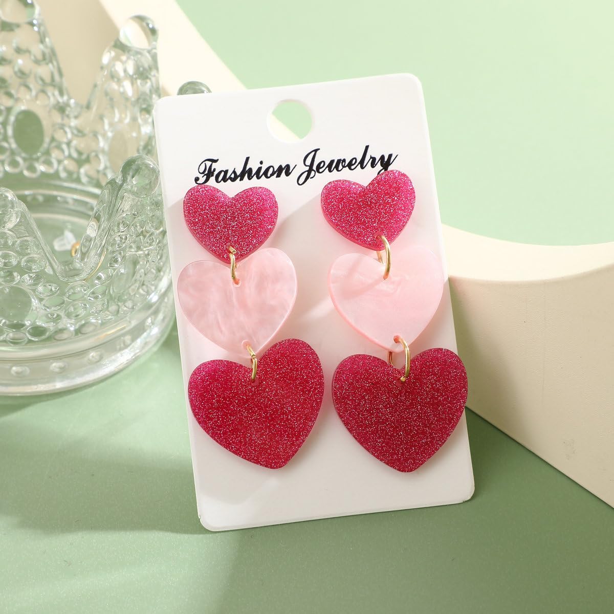 Shining Diva Fashion Latest Stylish Western Earrings for Women & Girls - Trendy Pink Boho Earrings (15843er) | Perfect for Parties, Weddings & Everyday Wear