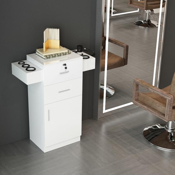 Premium Bathroom Storage Cabinet - Organize Spa & Salon Equipment, Towels & Toiletries - Perfect for Bathroom, Spa, Salon & Barber Station Organization