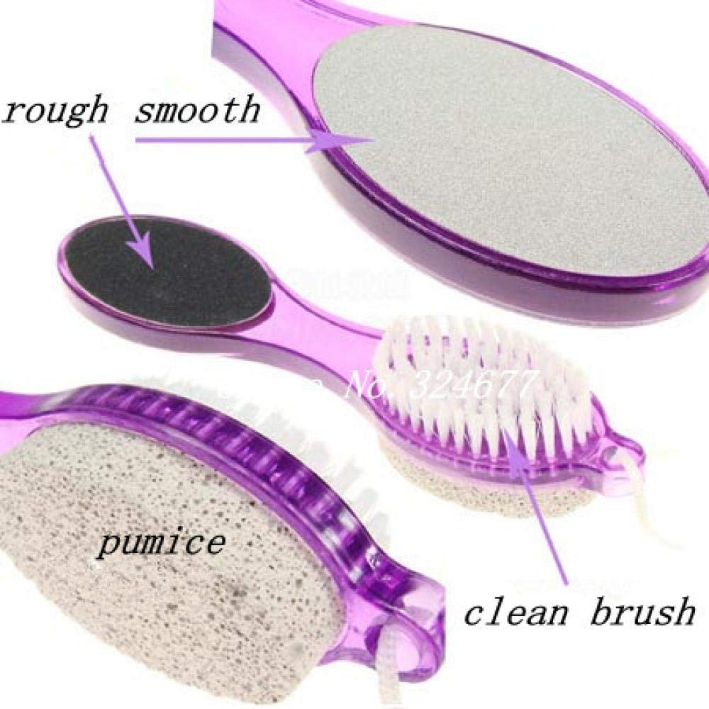 Wofier® 4-in-1 Manicure & Pedicure Set - Professional Nail Care Brush Kit with Foot File Tools for Women - Perfect for Home Spa, Travel & Salon Use (1 Pack)