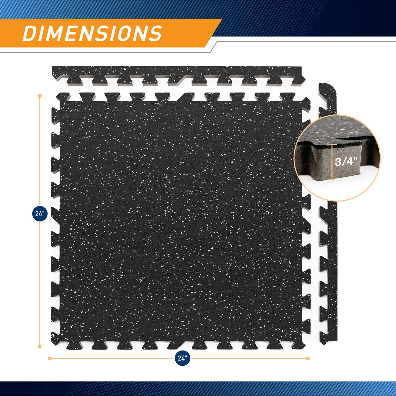 Dual Density Fitness Gym Mat - 40