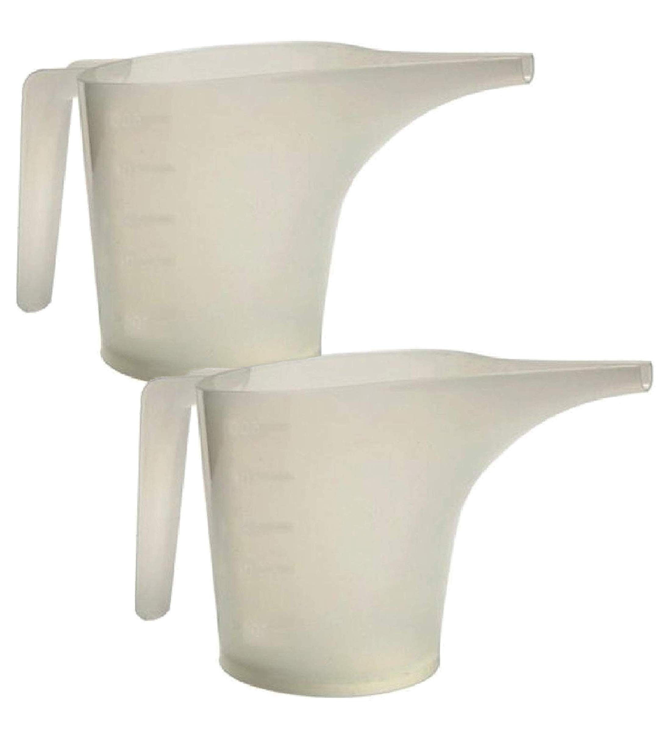 Norpro 2-Cup Plastic Measuring Funnel Pitcher - Set of 2 - Perfect for Baking, Cooking & Liquid Measuring - Durable Kitchen Essential for Home & Professional Use