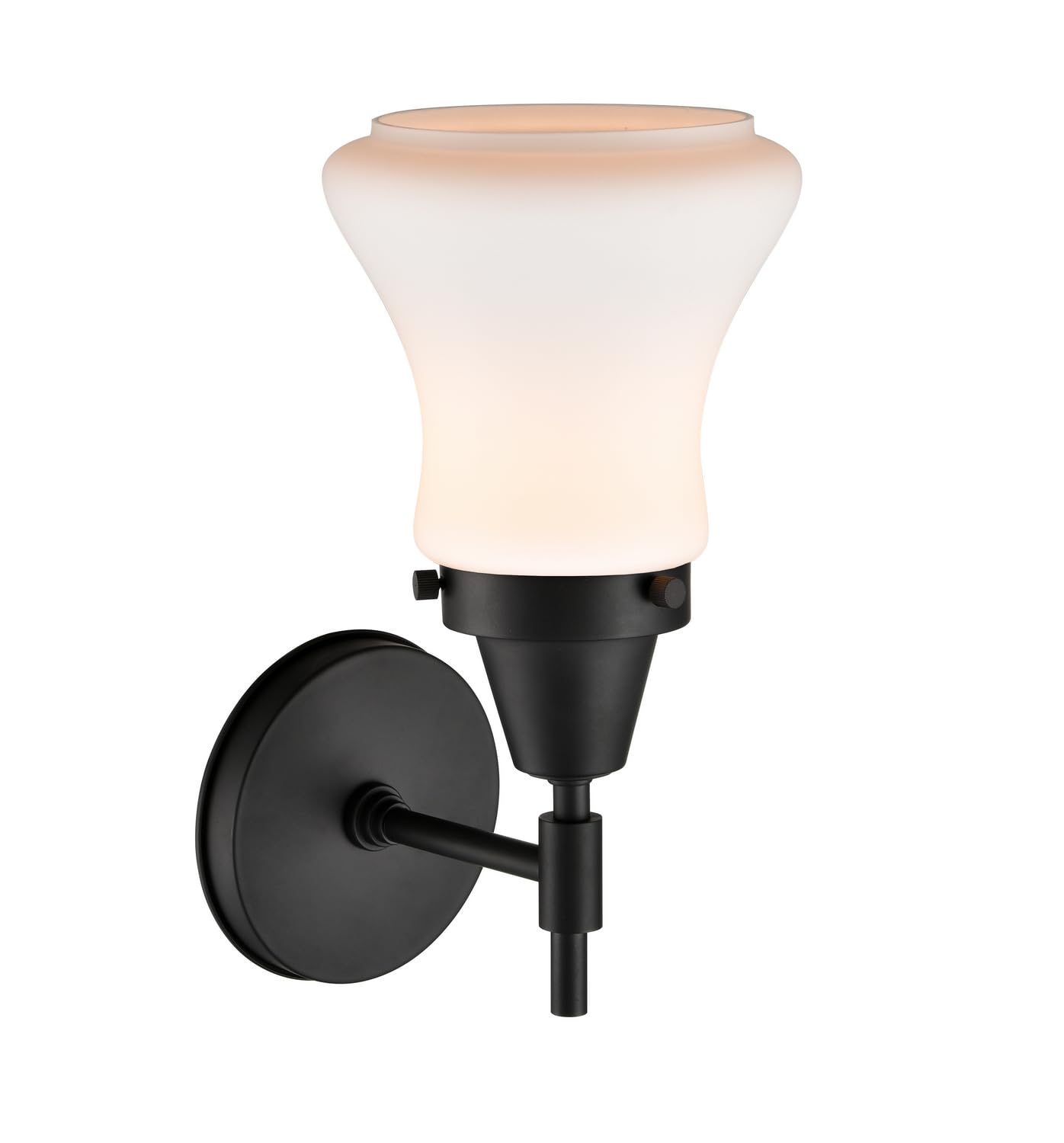 Innovations 447-1W-BK-G191-LED Black Transitional LED Wall Sconce Light Fixture - Modern Indoor/Outdoor Lighting for Hallway, Bedroom, Porch & Patio
