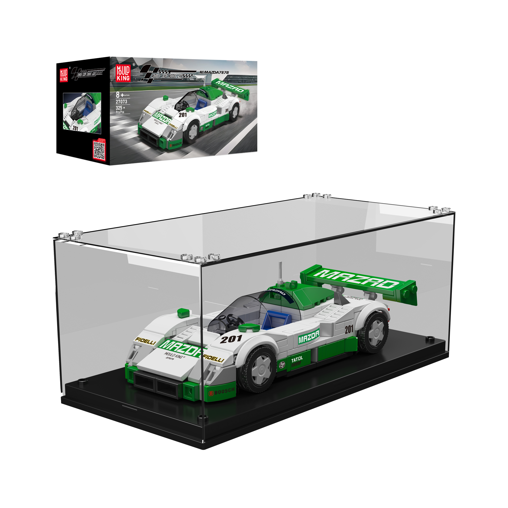 Mould King 27073 787B Race Car Model Building Kit - 325 Piece Sports Car Construction Set for Adults & Teens | Perfect for Home Display, Office Decor & Racing Enthusiasts