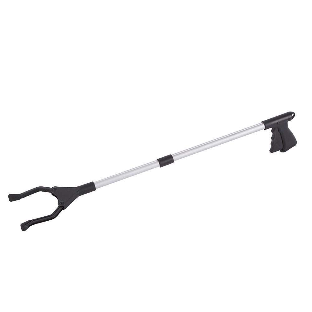 Collapsible Gripper Picking Tool - 80cm Lightweight Long Reach Grabber for Trash, Litter, and Reaching Items - Mobile Auxiliary Expander Clip Tool with Comfortable Grip (Black) - Perfect for Elderly, Disabled, and Outdoor Cleaning