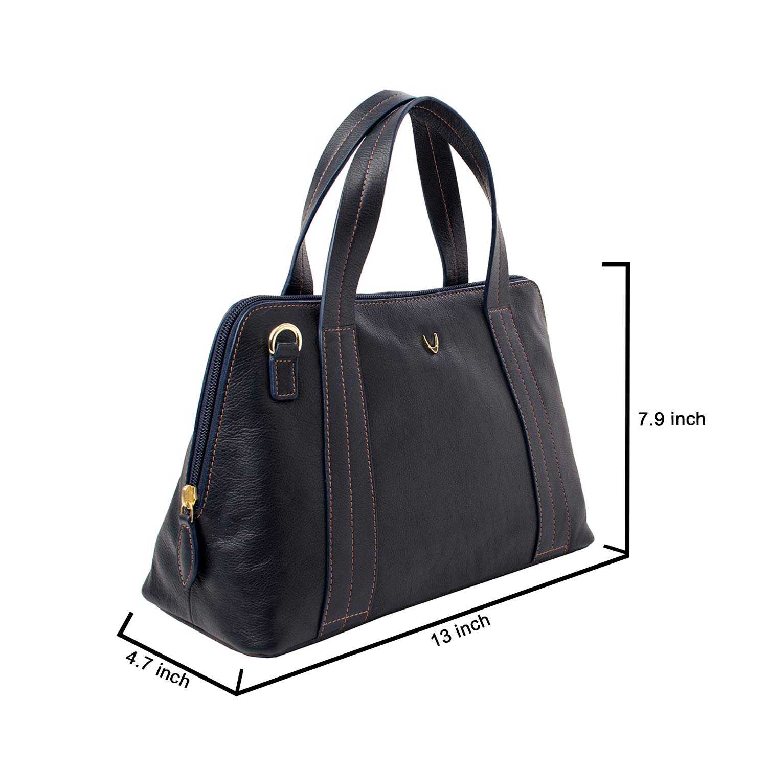 Hidesign Cerys Medium Genuine Leather Satchel Crossbody Bag with Detachable Shoulder Strap - Perfect for Work, Travel & Everyday Use