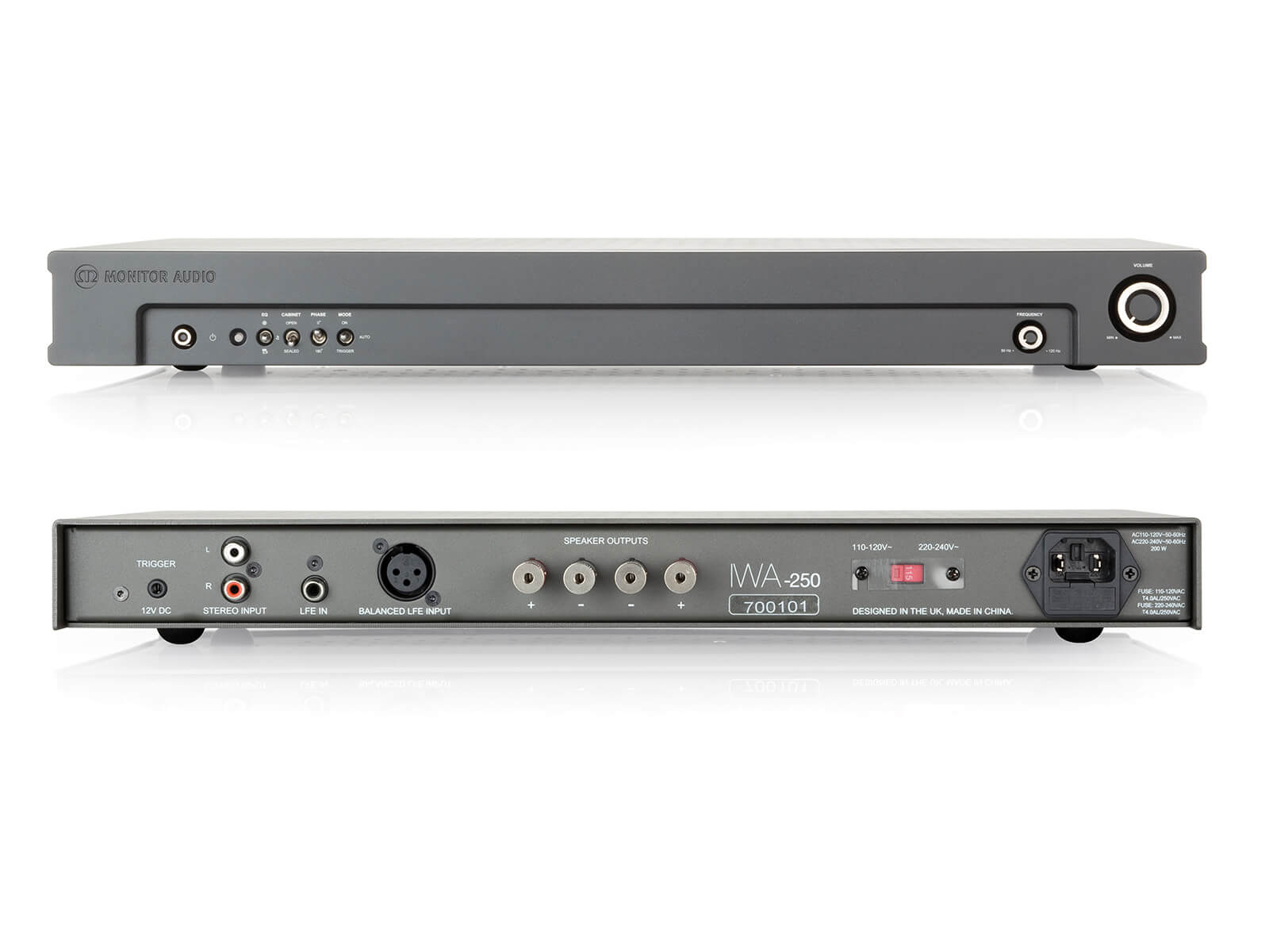 Monitor Audio IWA 250 In-Wall Subwoofer Amplifier - High Power Home Theater & Audio System Installation for Immersive Sound Experience