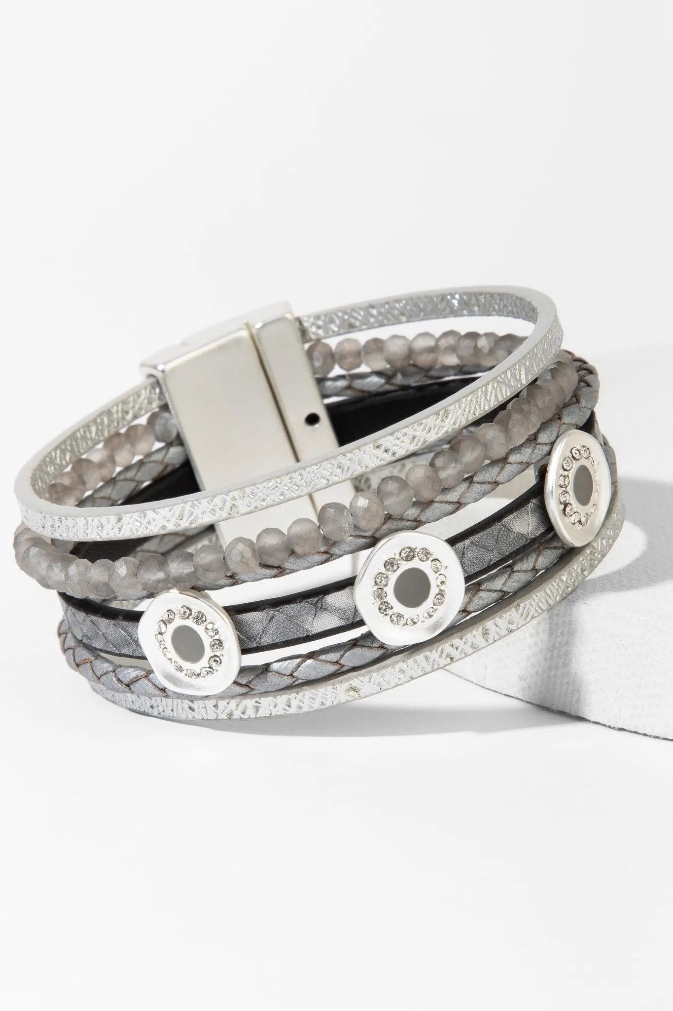 Elegant Leather Gold Medallion Multi Strand Bracelet for Women - Boho Chic Jewelry for Parties, Weddings & Everyday Wear