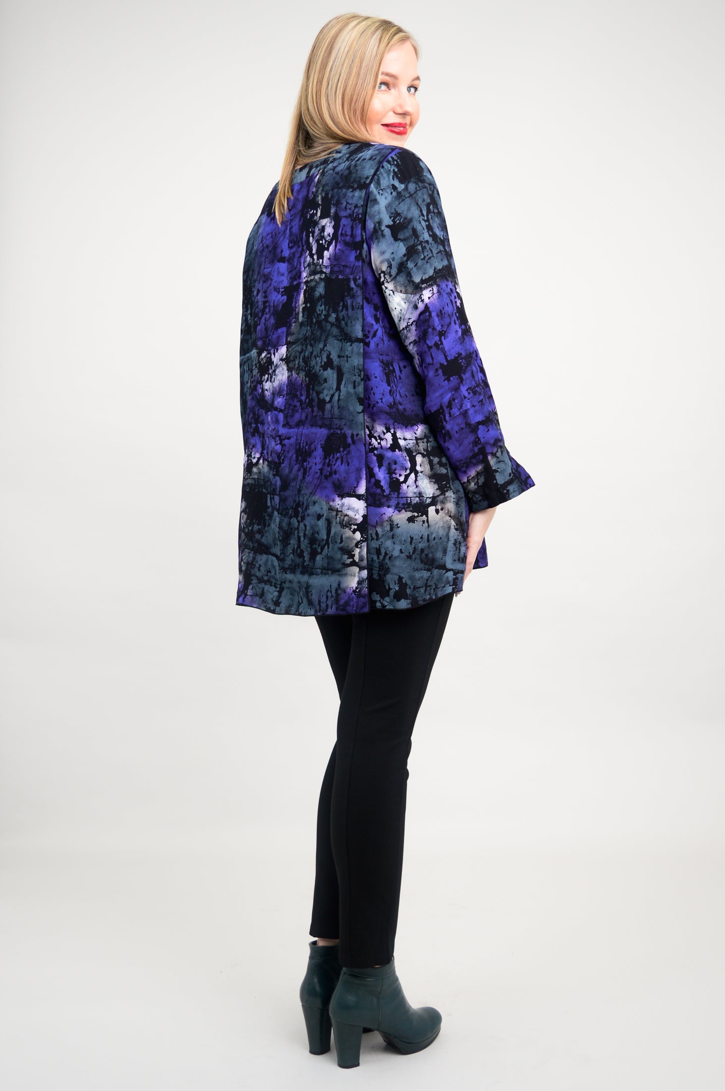 Carmel Blouse with Chakra Design - Boho Chic Women's Top for Yoga, Meditation & Spiritual Healing