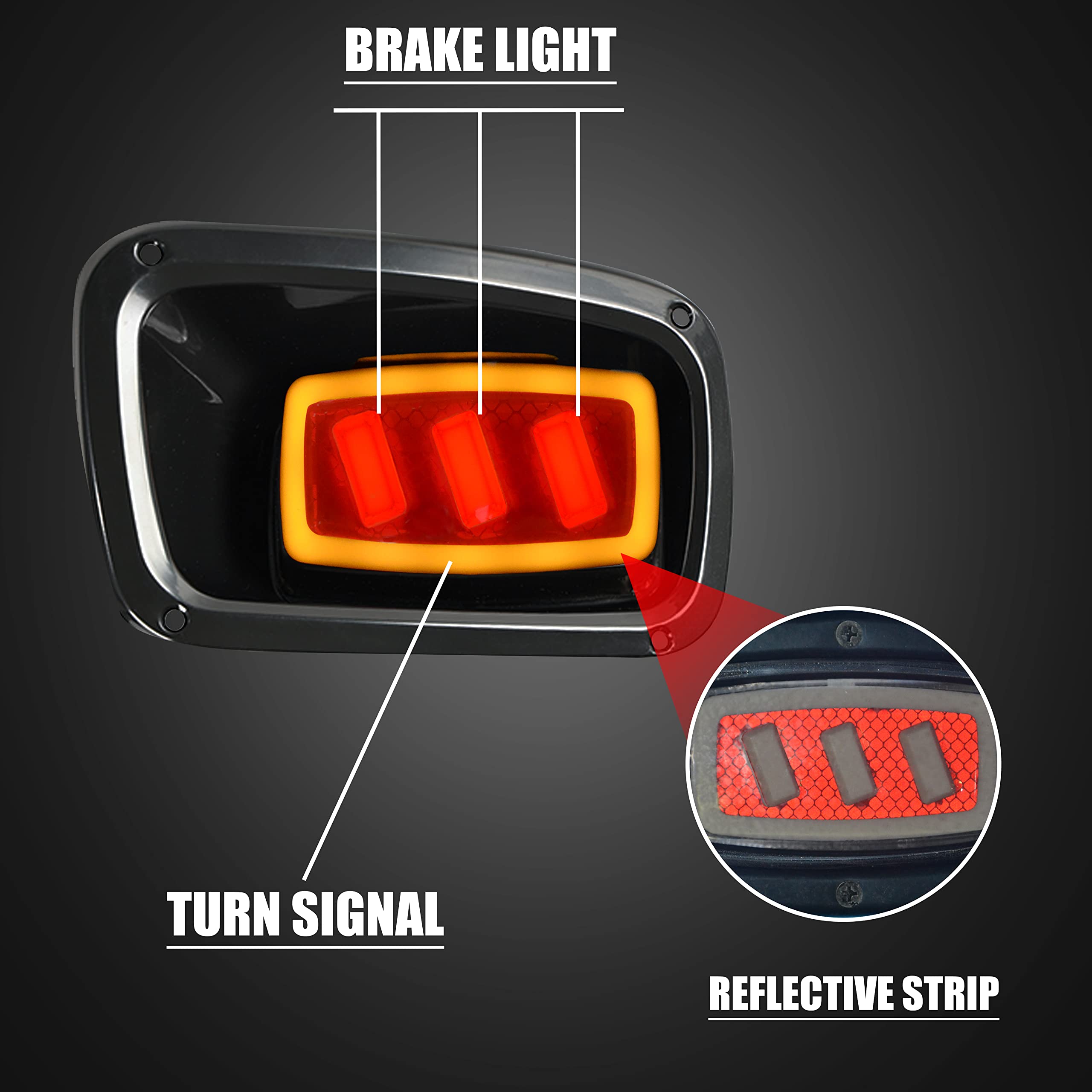 NOKINS Deluxe Plus LED Light Kit for EZGO TXT 1996-2013 Gas & Electric Golf Carts - 20A DC Converter, USB Charging Port, Low/High Beam, DRL, Delay Relay & Brake Switch - Perfect for Night Driving & Golf Course Safety