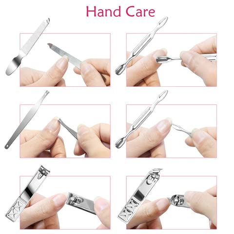 Kamz Beauty 18-in-1 Professional Pedicure Kit - Stainless Steel Callus Remover & Foot File for Dead Skin Removal | Complete Manicure & Pedicure Tools Set for Women & Men | Perfect for Home Foot Spa & Nail Care