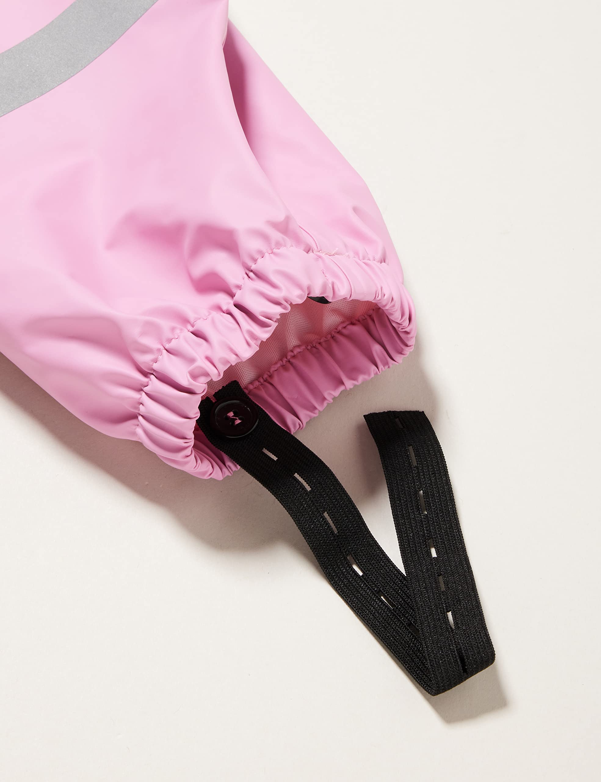 Waterproof Rain Bib Pants for Kids - Light Pink Size 116 | Outdoor Play, Rainy Day Protection, Gardening & Puddle Jumping