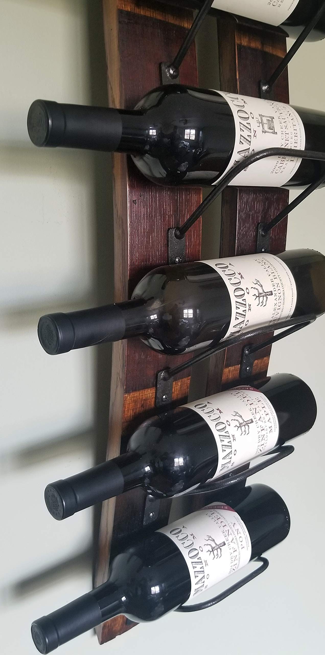 Reclaimed Wood Wine Rack - Rustic Wall Mounted Wine Storage for Kitchen, Dining Room, Bar | Perfect for Home Decor & Wine Enthusiasts