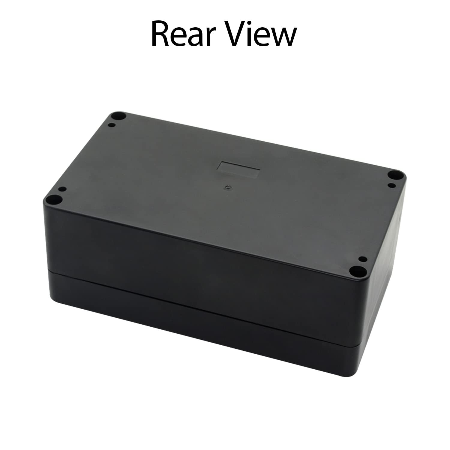 IP65 Waterproof ABS Plastic Junction Box - 6.2 x 3.5 x 2.4 inch (158 x 90 x 60 mm) Black Outdoor Electrical Enclosure for Electronics - Perfect for Weatherproof Wiring, DIY Projects & Industrial Applications